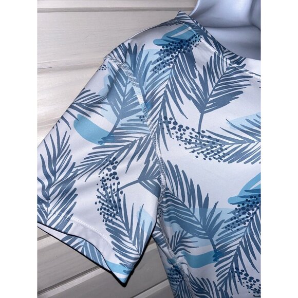 TSLA Women's Sz LARGE Pullover Rash Guard UPF Protection S/S Swim Shirt EUC - Picture 4 of 7